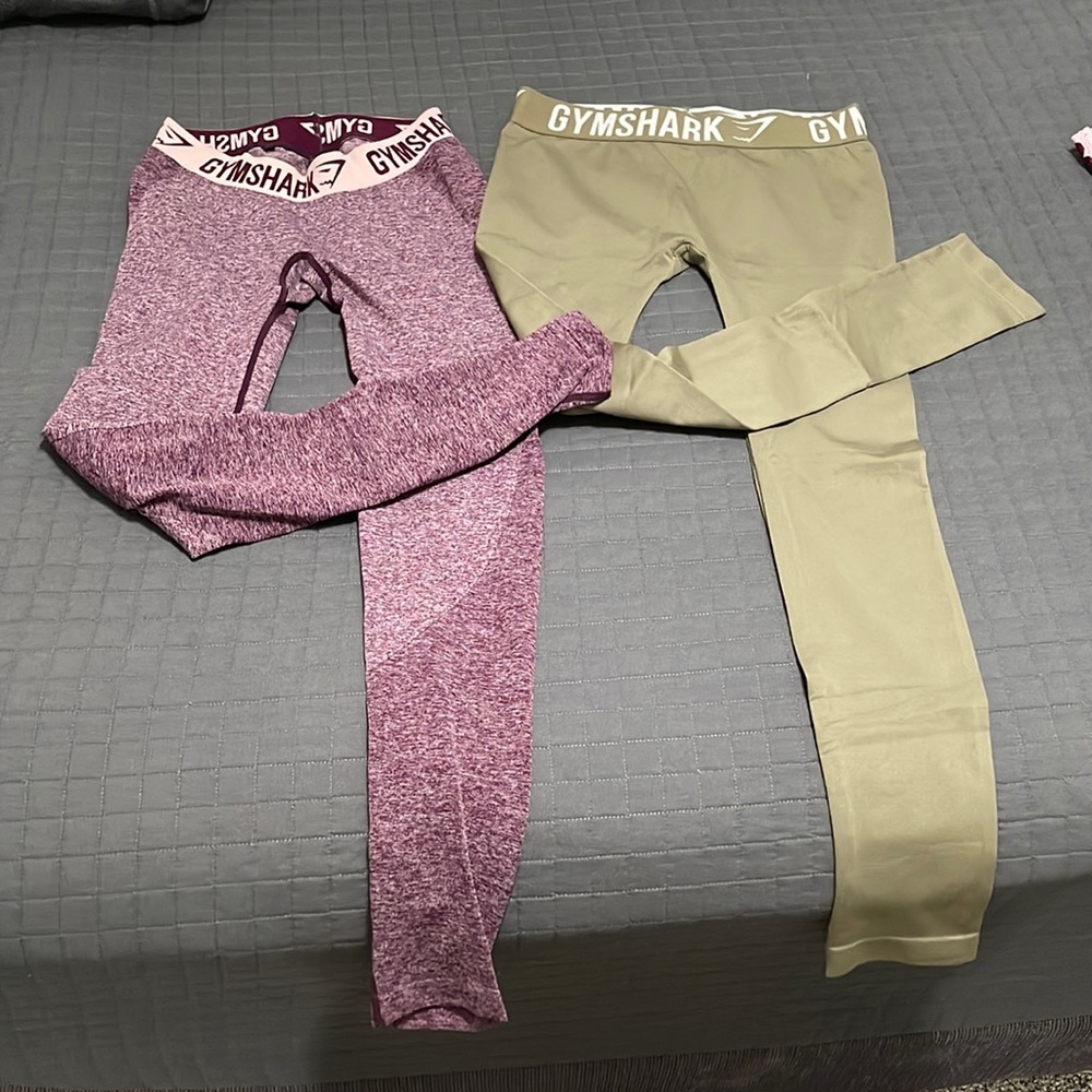 Two pairs of womens Gymshark leggings